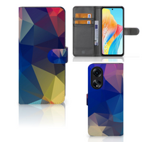 OPPO A98 5G Book Case Polygon Dark - thumbnail