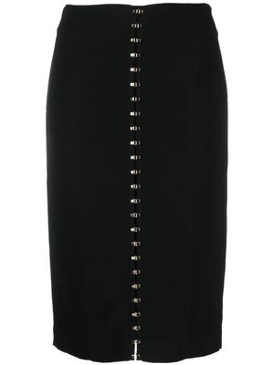 Blumarine jupe ajustée en maille - Noir