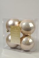 4 kerstballen parel 100 mm - Ksd