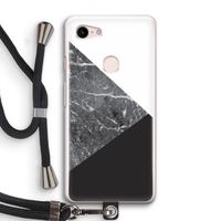 Combinatie marmer: Pixel 3 Transparant Hoesje met koord Combinatie marmer: Pixel 3 Transparant Hoesje met koord