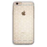 Zwart-witte kubussen: iPhone 6 Plus / 6S Plus Transparant Hoesje