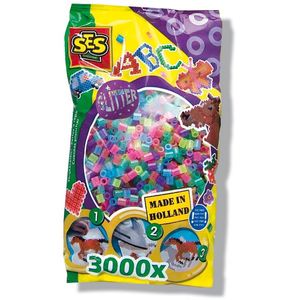 Strijkkralenmix glitter 3000