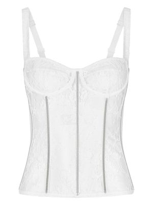 Dolce & Gabbana body en dentelle - Blanc
