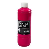 Creativ Company Textiel Color Verf Primair Rood, 500ml