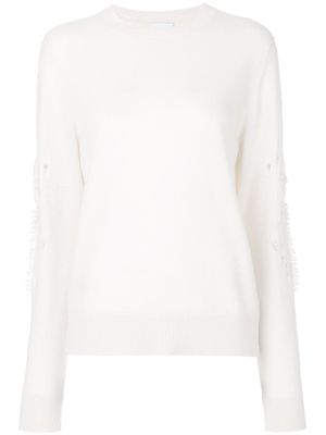 Barrie pull ample en cachemire - Blanc