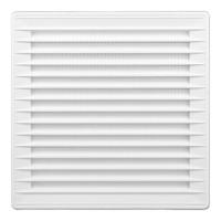 Ventilatierooster EDM 87724 Wit 17 x 17 x 1,15 cm Muggennet