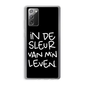 De Sleur: Samsung Galaxy Note 20 / Note 20 5G Transparant Hoesje