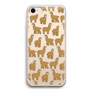 Alpacas: iPhone 7 Transparant Hoesje