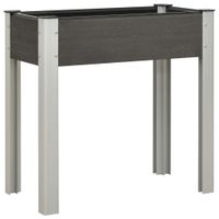 VidaXL Plantenbak verhoogd 75x40x75 cm hkc grijs