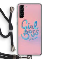 Girl boss: Samsung Galaxy S21 Plus Transparant Hoesje met koord