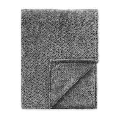 Bedsprei V-Bone - Antraciet - 130x160cm Van Byrklund Microvezel - Dekbed-Discounter.nl