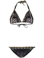 Camilla bikini imprimé à dos-nu - Noir