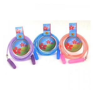 Basic Kunststof springtouw met glittertjes 2,3 m