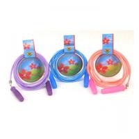 Basic Kunststof springtouw met glittertjes 2,3 m
