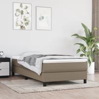 Bedframe zonder matras 100x200 cm stof taupe