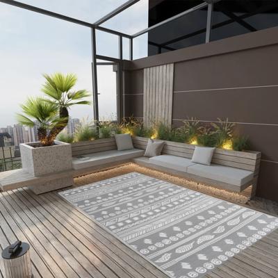VidaXL Buitenkleed arakil 120x180 cm polypropeen grijs