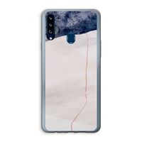 Stone White: Samsung Galaxy A20s Transparant Hoesje