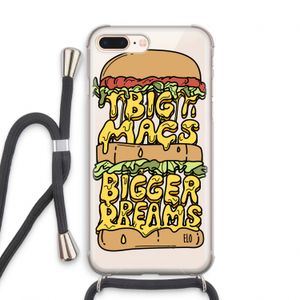 Big Macs Bigger Dreams: iPhone 7 PLUS Transparant Hoesje met koord