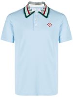 Casablanca polo à logo brodé - Bleu