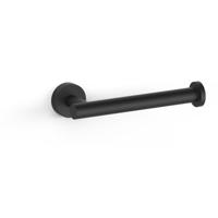 Tres Max toiletrol houder rond zwart mat