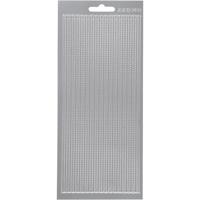 Creativ Company Stickers, randen, vel 10x23 cm, zilver, 1 vel