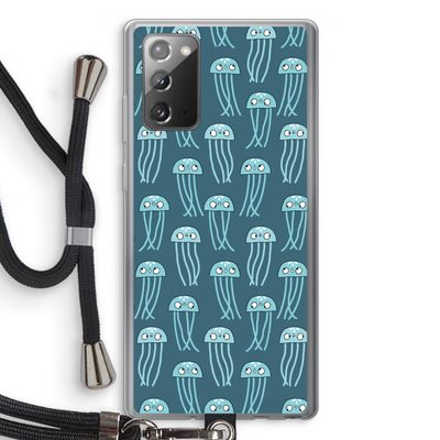 Kwallie: Samsung Galaxy Note 20 / Note 20 5G Transparant Hoesje met koord