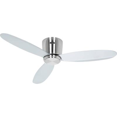 CasaFan ECO PLANO II 112 BN-SI WiFi Flügel silber Plafondventilator Chroom (geborsteld) Met afstandsbediening, Timer, Met wintermodus, Bediening via App