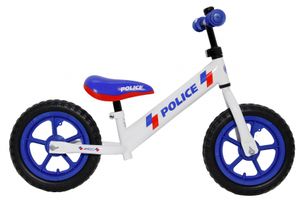 AMIGO Police Loopfiets 12 Inch Junior Wit