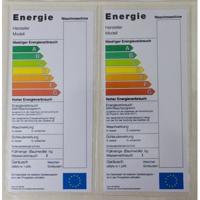 U-map zelfklevend Energielabel 120x260