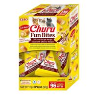 INABA Churu Fun Bites Chicken, tuna and cheese - Kattensnoepje - 8x12g