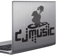 Sticker Laptop Dj Muziek - thumbnail