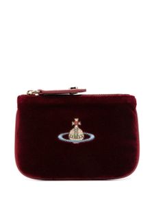 Vivienne Westwood porte-monnaie verni à plaque Orb - Rouge