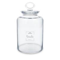 Glazen voorraadpot graveren