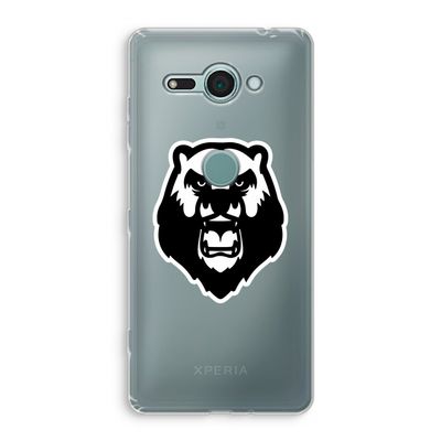 Angry Bear (white): Sony Xperia XZ2 Compact Transparant Hoesje
