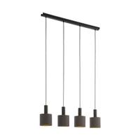 EGLO Concessa 1 Hanglamp - E27 - 94 cm - Donkerbruin|Cappucino|Goud