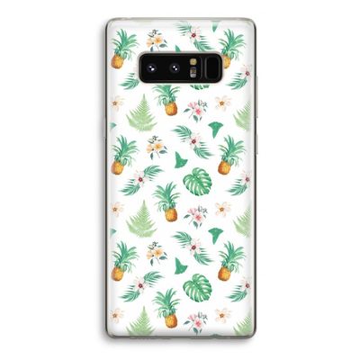 Ananas bladeren: Samsung Galaxy Note 8 Transparant Hoesje