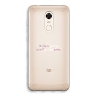 uzelf graag zien: Xiaomi Redmi 5 Transparant Hoesje