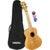 Cascha HH 2313 Bamboo Natural concert ukelele set