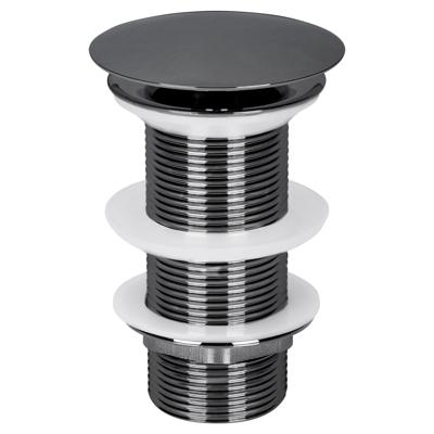 Differnz afvoerplug always open | L | gun metal | 72mm