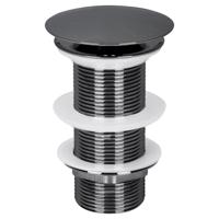 Differnz afvoerplug always open | L | gun metal | 72mm