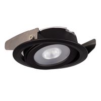 DVS SW LED-inbouwspot kantelbaar 4,2W 2700K/3000K/4000K IP20 Zwart