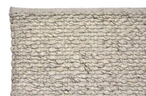 Wollen Vloerkleed Japandi Handgeweven Beige Eridio, 190x290