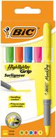 Markeerstift Bic grip etui ÃƒÆ' 5 stuks assorti - thumbnail