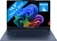 Lenovo Yoga Slim 7 14Q8X9 Qualcomm Snapdragon X1E-78-100 Laptop 36,8 cm (14.5") Touchscreen 3K 16 GB LPDDR5x-SDRAM 1 TB SSD Wi-Fi 7 (802.11be) Windows 11 Home Blauw - thumbnail