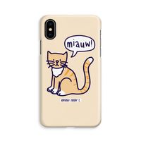 Miauw: iPhone X Volledig Geprint Hoesje