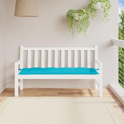 VidaXL Tuinbankkussen 150x50x7 cm oxford stof turquoise