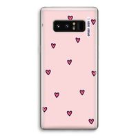 Hartjes: Samsung Galaxy Note 8 Transparant Hoesje