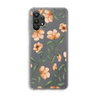Peachy flowers: Samsung Galaxy A32 5G Transparant Hoesje