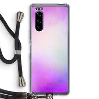 Clouds pastel: Sony Xperia 5 Transparant Hoesje met koord