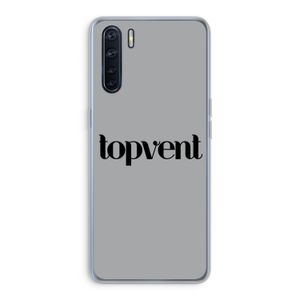 Topvent Grijs Zwart: Oppo A91 Transparant Hoesje